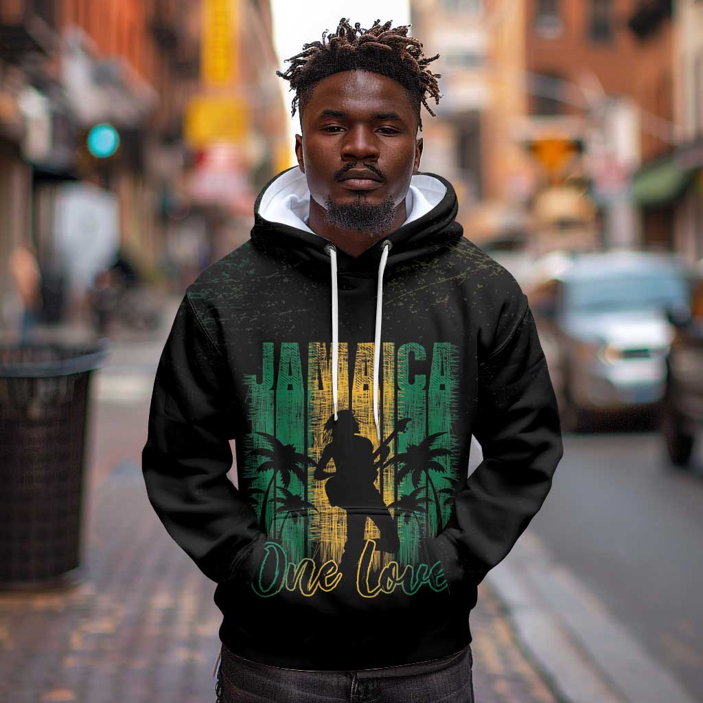 Afro-Jamaican One Love Grunge Hoodie Jamrock - African Pride