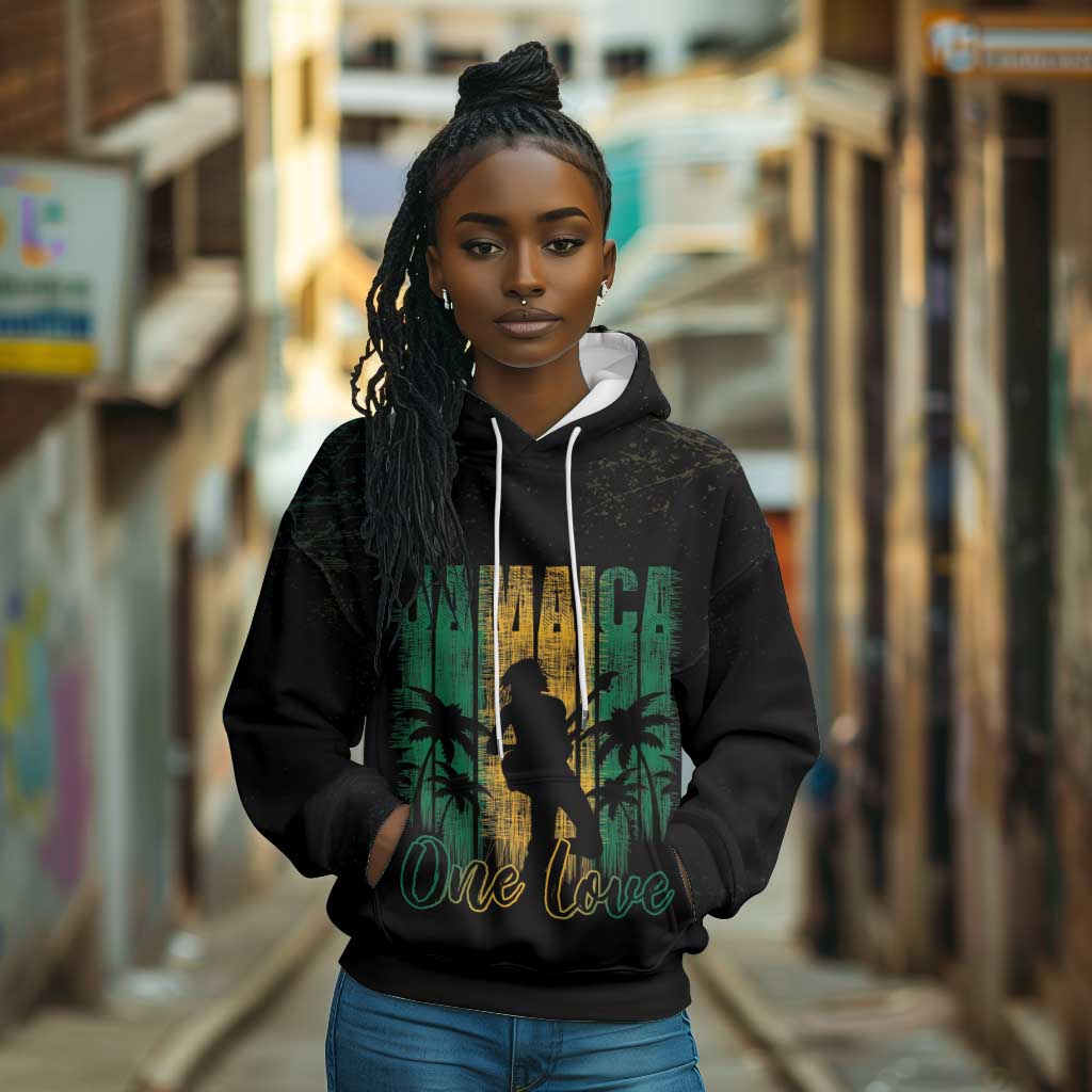 Afro-Jamaican One Love Grunge Hoodie Jamrock - African Pride