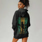 Afro-Jamaican One Love Grunge Hoodie Dress Jamrock - African Pride