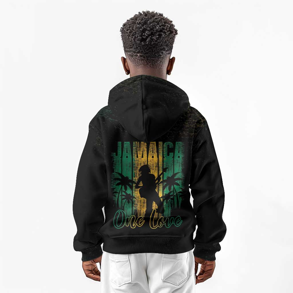 Afro-Jamaican One Love Grunge Kid Hoodie Jamrock - African Pride