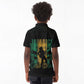 Afro-Jamaican One Love Grunge Kid Polo Shirt Jamrock - African Pride