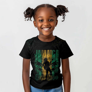 Afro-Jamaican One Love Grunge Kid T shirt Jamrock - African Pride