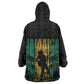 Afro-Jamaican One Love Grunge Kid Wearable Blanket Hoodie Jamrock - African Pride