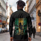 Afro-Jamaican One Love Grunge Long Sleeve Button Shirt Jamrock - African Pride
