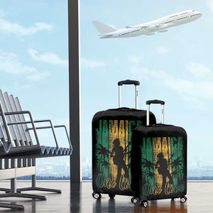 Afro-Jamaican One Love Grunge Luggage Cover Jamrock - African Pride