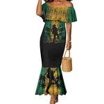 Afro-Jamaican One Love Grunge Mermaid Dress Jamrock - African Pride