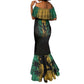 Afro-Jamaican One Love Grunge Mermaid Dress Jamrock - African Pride