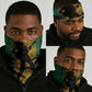 Afro-Jamaican One Love Grunge Neck Gaiter Jamrock - African Pride