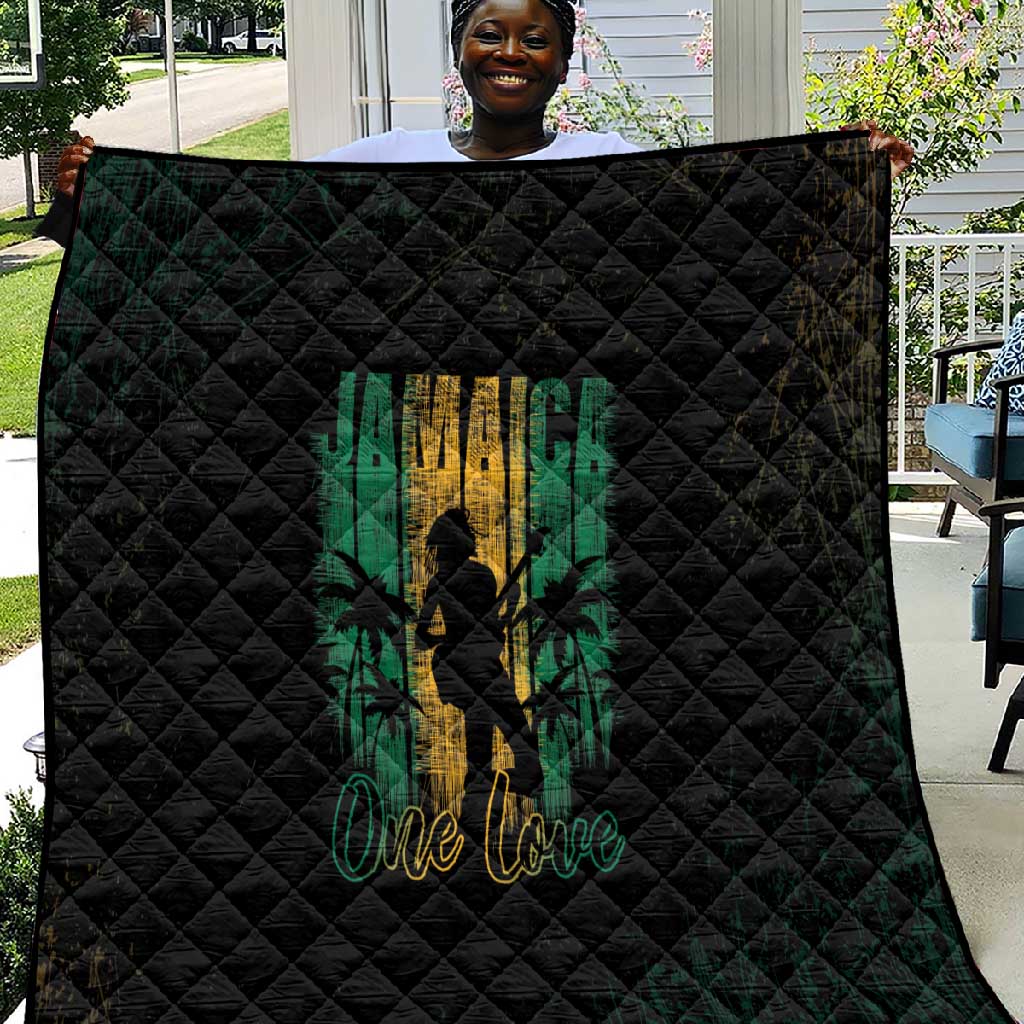 Afro-Jamaican One Love Grunge Quilt Jamrock - African Pride
