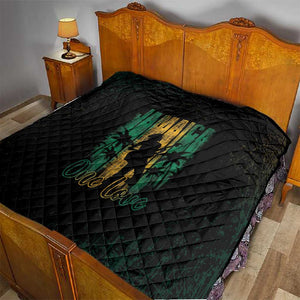 Afro-Jamaican One Love Grunge Quilt Jamrock - African Pride