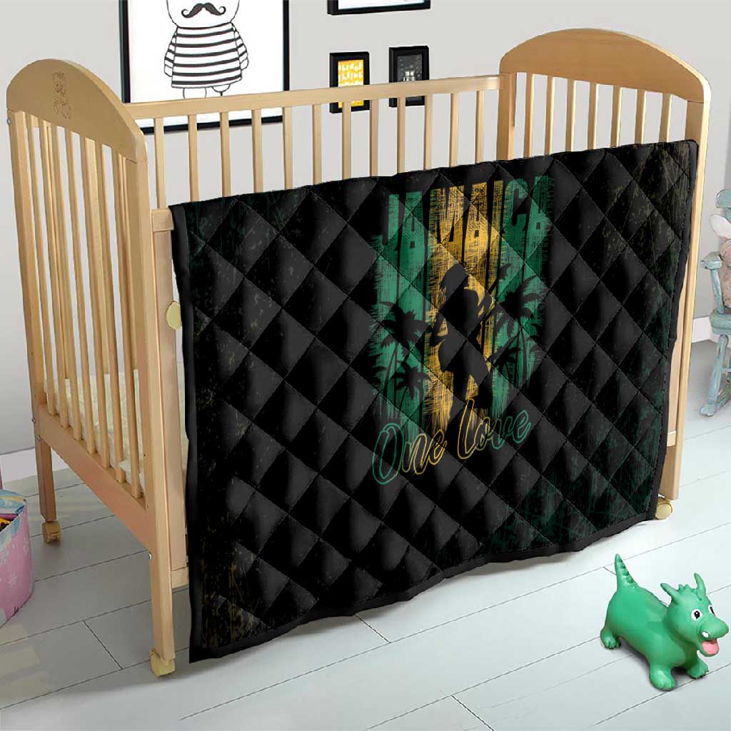 Afro-Jamaican One Love Grunge Quilt Jamrock - African Pride