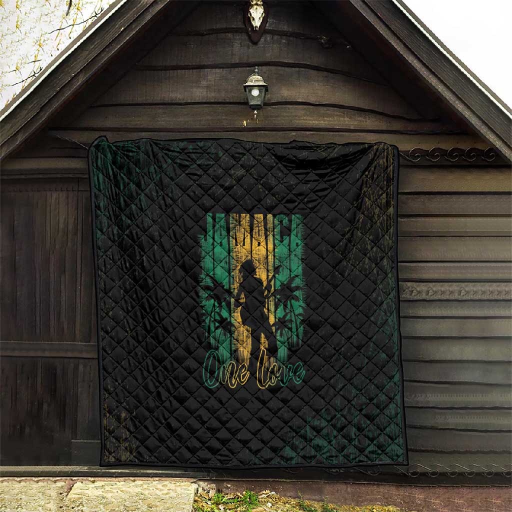 Afro-Jamaican One Love Grunge Quilt Jamrock - African Pride