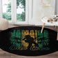 Afro-Jamaican One Love Grunge Round Carpet Jamrock - African Pride