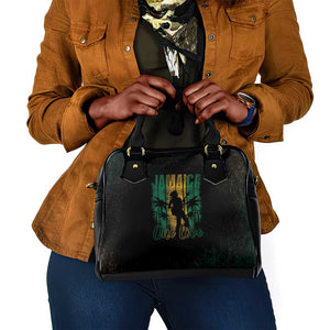 Afro-Jamaican One Love Grunge Shoulder Handbag Jamrock - African Pride