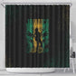 Afro-Jamaican One Love Grunge Shower Curtain Jamrock - African Pride