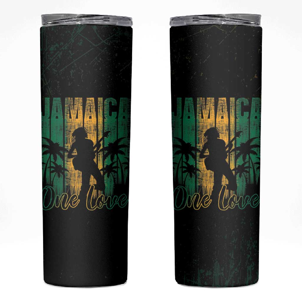 Afro-Jamaican One Love Grunge Skinny Tumbler Jamrock - African Pride