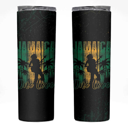 Afro-Jamaican One Love Grunge Skinny Tumbler Jamrock - African Pride