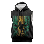 Afro-Jamaican One Love Grunge Sleeveless Hoodie Jamrock - African Pride