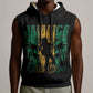 Afro-Jamaican One Love Grunge Sleeveless Hoodie Jamrock - African Pride