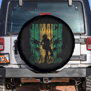 Afro-Jamaican One Love Grunge Spare Tire Cover Jamrock - African Pride