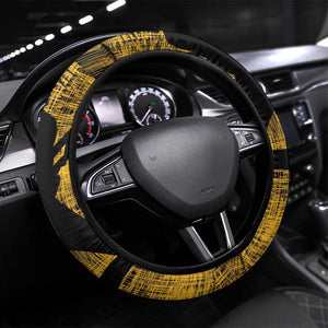 Afro-Jamaican One Love Grunge Steering Wheel Cover Jamrock - African Pride