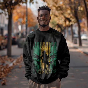 Afro-Jamaican One Love Grunge Sweatshirt Jamrock - African Pride