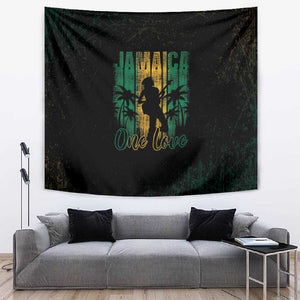 Afro-Jamaican One Love Grunge Tapestry Jamrock - African Pride