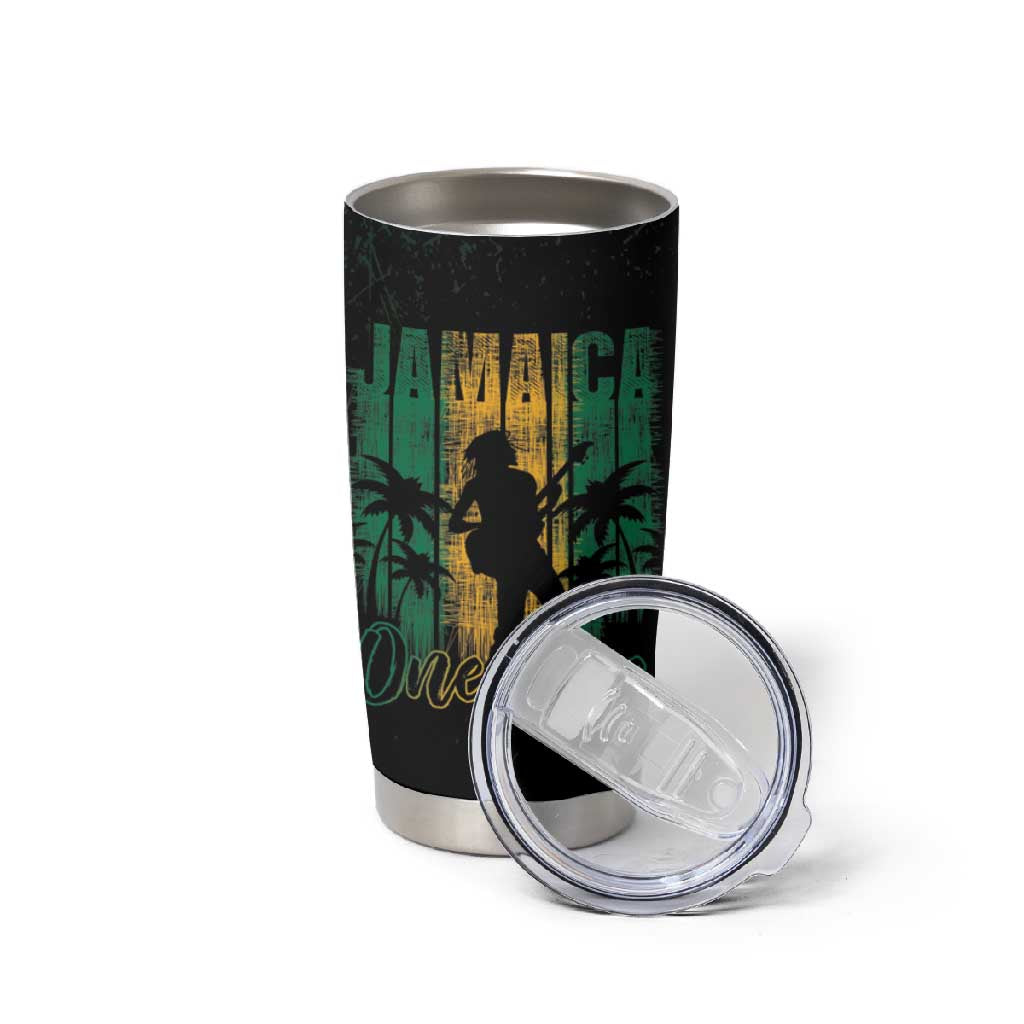 Afro-Jamaican One Love Grunge Tumbler Cup Jamrock - African Pride