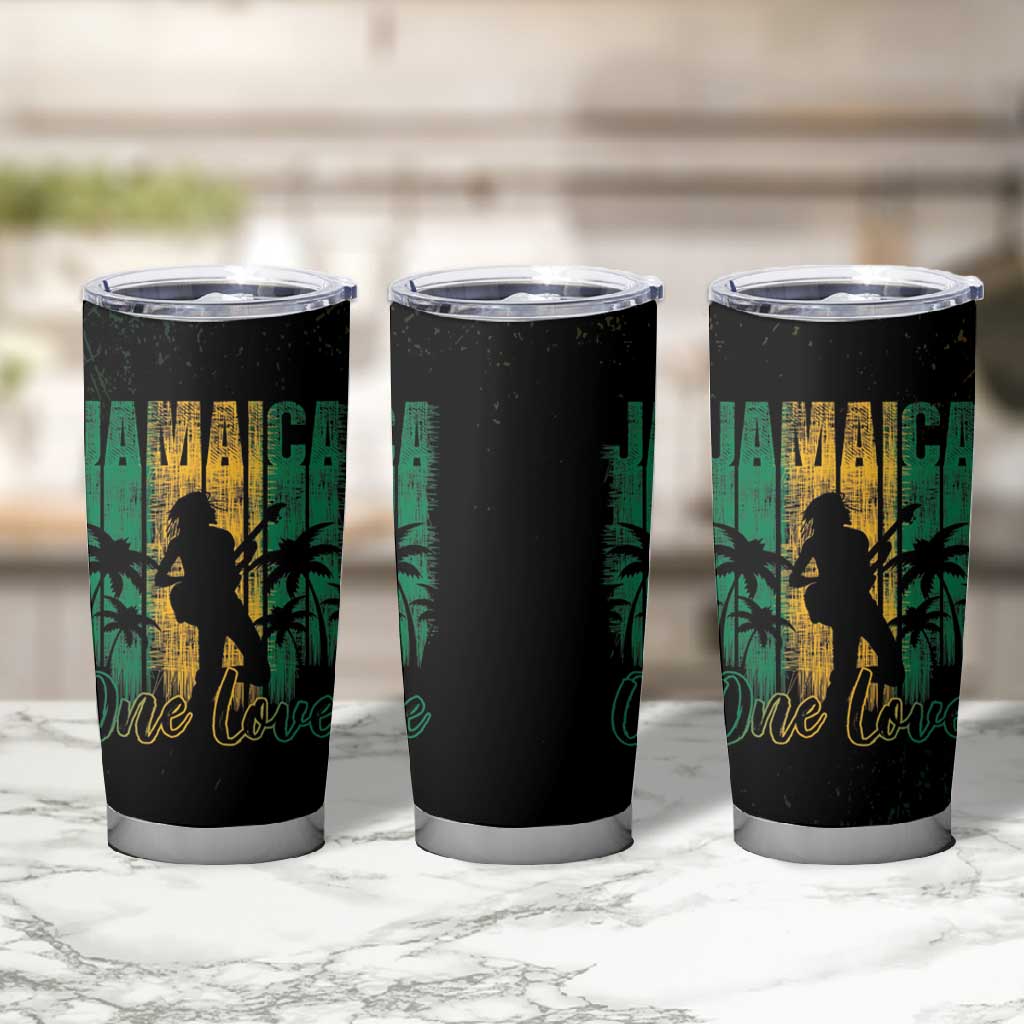 Afro-Jamaican One Love Grunge Tumbler Cup Jamrock - African Pride