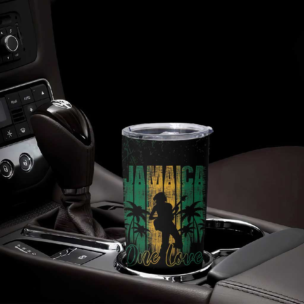 Afro-Jamaican One Love Grunge Tumbler Cup Jamrock - African Pride