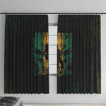 Afro-Jamaican One Love Grunge Window Curtain Jamrock - African Pride