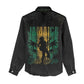 Afro-Jamaican One Love Grunge Women Casual Shirt Jamrock - African Pride