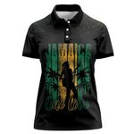 Afro-Jamaican One Love Grunge Women Polo Shirt Jamrock - African Pride