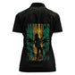 Afro-Jamaican One Love Grunge Women Polo Shirt Jamrock - African Pride