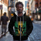 Afro-Jamaican One Love Grunge Zip Hoodie Jamrock - African Pride