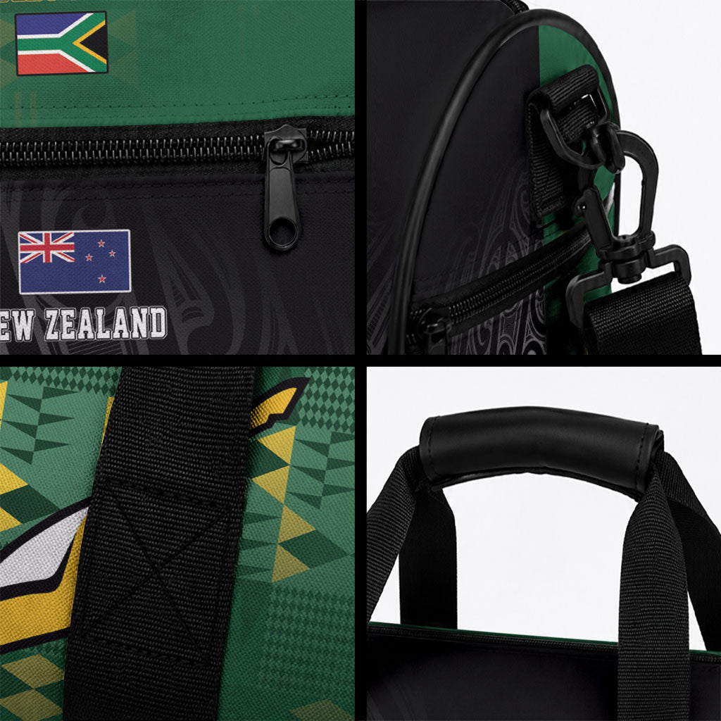Rugby South Africa New Zealand Greatest Rivals Duffle Bag Tribal Motifs