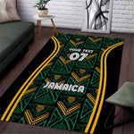 Afro-Jamaica Custom Area Rug Reggae Boyz Ethnic Motifs
