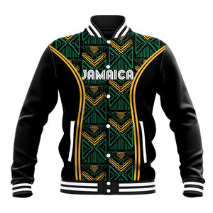Afro-Jamaica Custom Baseball Jacket Reggae Boyz Ethnic Motifs