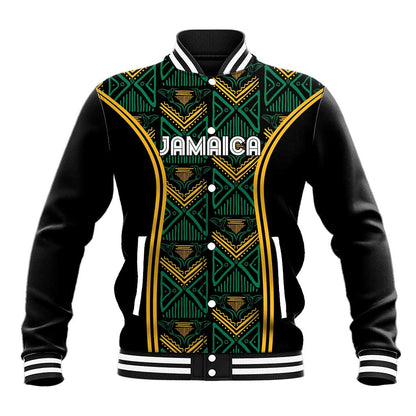 Afro-Jamaica Custom Baseball Jacket Reggae Boyz Ethnic Motifs