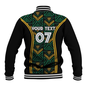 Afro-Jamaica Custom Baseball Jacket Reggae Boyz Ethnic Motifs