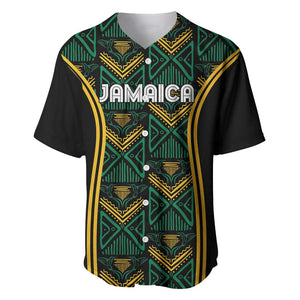 Afro-Jamaica Custom Baseball Jersey Reggae Boyz Ethnic Motifs
