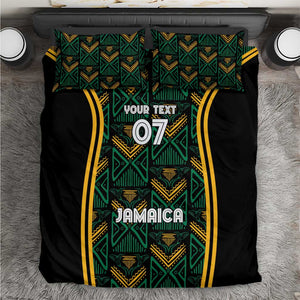 Afro-Jamaica Custom Bedding Set Reggae Boyz Ethnic Motifs