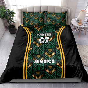 Afro-Jamaica Custom Bedding Set Reggae Boyz Ethnic Motifs