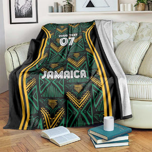 Afro-Jamaica Custom Blanket Reggae Boyz Ethnic Motifs