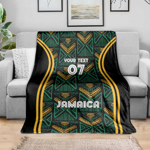 Afro-Jamaica Custom Blanket Reggae Boyz Ethnic Motifs