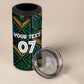 Afro-Jamaica Custom 4 in 1 Can Cooler Tumbler Reggae Boyz Ethnic Motifs