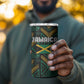 Afro-Jamaica Custom 4 in 1 Can Cooler Tumbler Reggae Boyz Ethnic Motifs