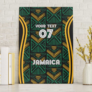 Afro-Jamaica Custom Canvas Wall Art Reggae Boyz Ethnic Motifs