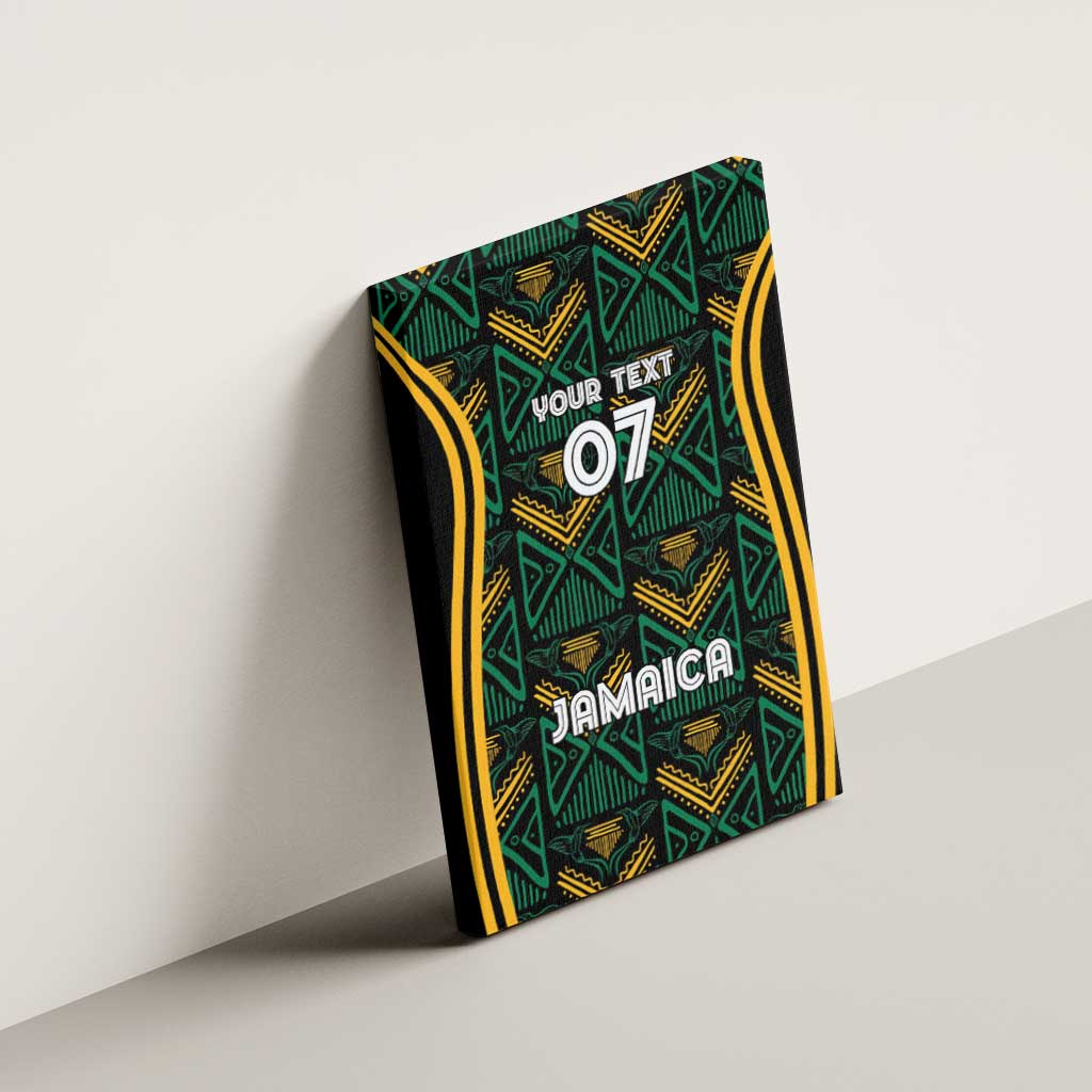 Afro-Jamaica Custom Canvas Wall Art Reggae Boyz Ethnic Motifs