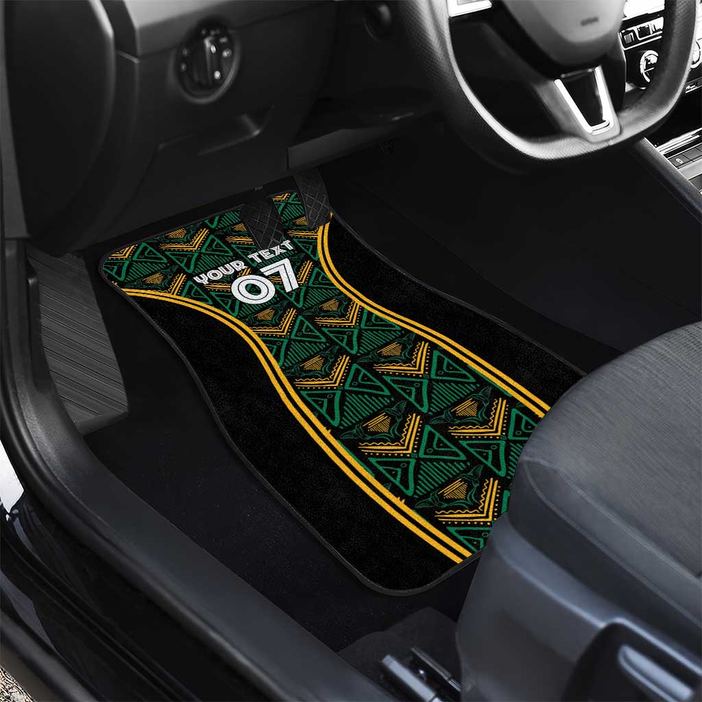 Afro-Jamaica Custom Car Mats Reggae Boyz Ethnic Motifs